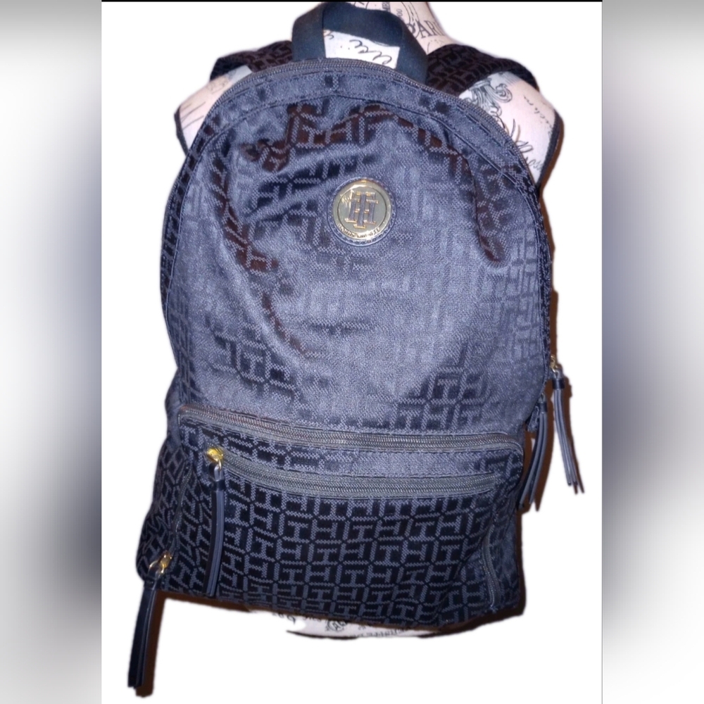 NWOT Tommy Hilfiger Jaden Plus Monogram Backpack - Fits 14" Laptop!